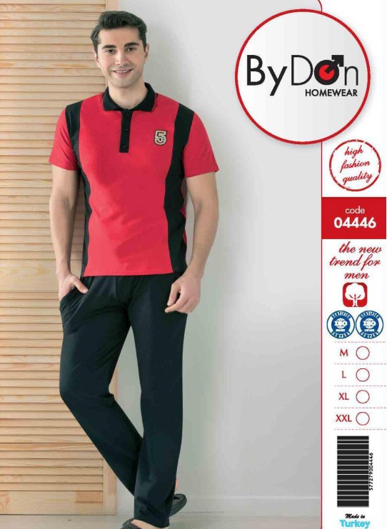 Мужская Пижама Комплект с брюками (M+L+XL+XXL) ByDon 2020 Оптом Турция