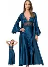 moongirl 092 Халат с Пеньюаром 2-ка Атласный nightdress - gown set moongirl Оптом Турция Фабрика Купить