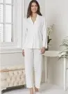 PCJ 5965 Ekru Пеньюар Комплект 6-KA COTTON PENYE Pierre Cardin Фабрика Купить Оптом Турция