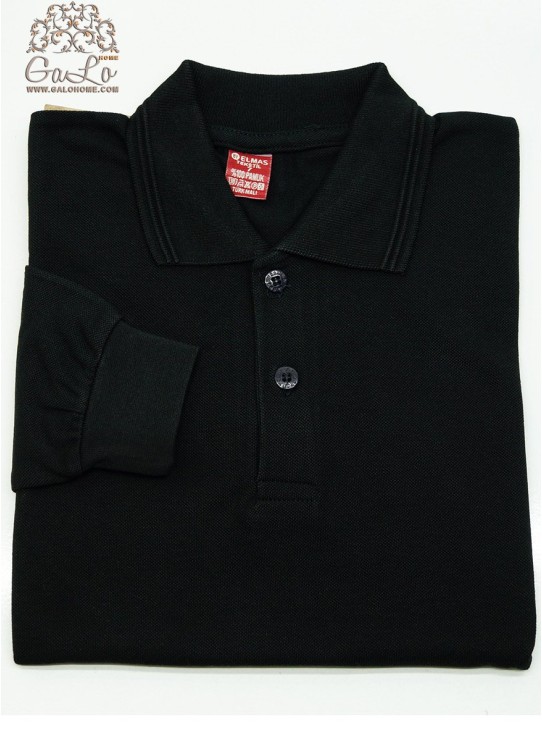 Поло (рубашка) с Длинным рукавом Lacost 100% Cotton (7+8+9) ELMAS Оптом Турция