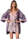 moongirl 013 Халат с Пеньюаром 2-ка Атласный nightdress - gown set moongirl Оптом Турция Фабрика Купить