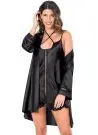 moongirl 268 Пижама Халат с Пеньюаром 2-ка Атласный nightdress - gown set moongirl Оптом Турция Фабрика Купить