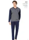 PC Pj2 6058 Laci Жаккардовая Мужская Пижама Pierre Cardin Оптом Турция Фабрика Купить