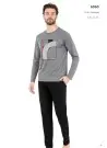 PC Pj2 6060 Gri Мужская Пижама 100% Хлопок PENYE Pierre Cardin Оптом Турция Фабрика Купить