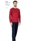 PC Pj2 6068 Bordo Мужская Пижама 100% Хлопок PENYE Pierre Cardin Оптом Турция Фабрика Купить