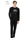 PC Pj2 6070 Siyah Мужская Пижама 100% Хлопок PENYE Pierre Cardin Оптом Турция Фабрика Купить