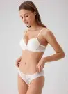 PC Modasima 4560 Ekru Кружевной Бюстгальтер без Подкладок на Косточках +Трусики Madrid Pierre Cardin Оптом Турция Фабрика Купить