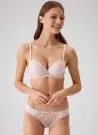 PC Modasima 4560 Pudra Кружевной Бюстгальтер без Подкладок на Косточках +Трусики Madrid Pierre Cardin Оптом Турция Фабрика Ку...