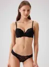 PC Modasima 4560 Siyah Кружевной Бюстгальтер без Подкладок на Косточках +Трусики Madrid Pierre Cardin Оптом Турция Фабрика Ку...