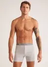 1C11CBXK031.006C00079 Длинные Мужские Боксеры с двойной пуговицей LONG SHORT Gri Kom  Оптом Турция Фабрика Купить